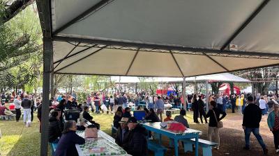 Fiéis participam da Missa das 10h na 63ª Festa do Bom Jesus em Campo Mendes